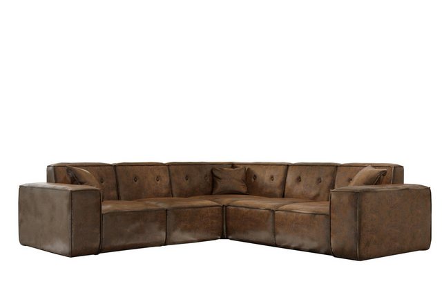 Friderik-EU Ecksofa LUGA CORNER 246 cm – Elegantes Ecksofa mit Knopfheftung günstig online kaufen