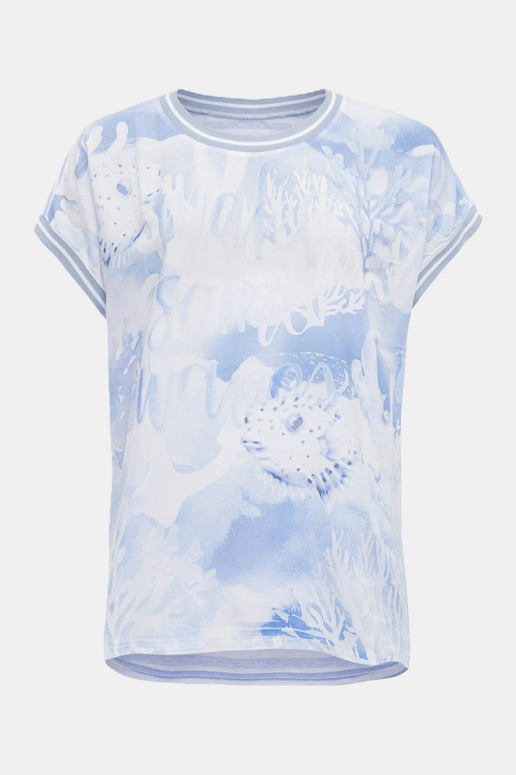 six-o-seven T-Shirt T-Shirt mit Ocean Print günstig online kaufen
