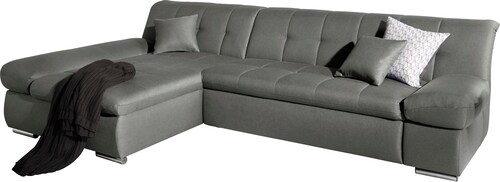 DOMO collection Ecksofa "Mona L-Form", wahlweise mit Bettfunktion günstig online kaufen