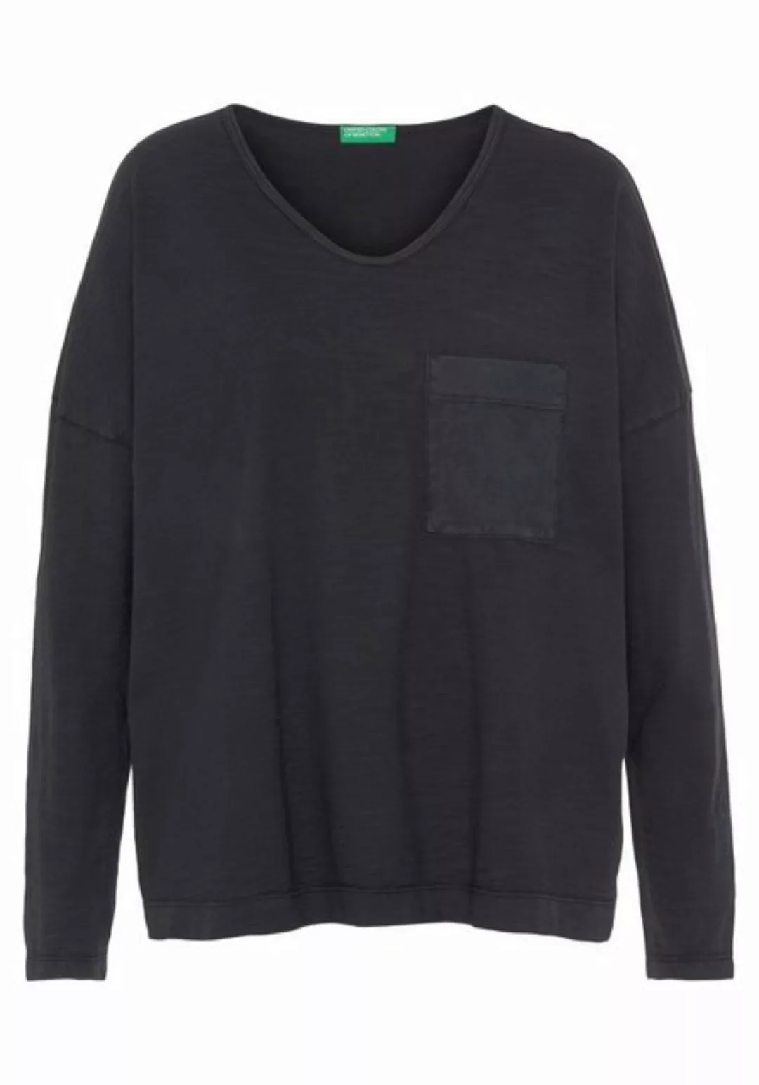 United Colors of Benetton Sweater mit aufgesetzter Brusttasche günstig online kaufen