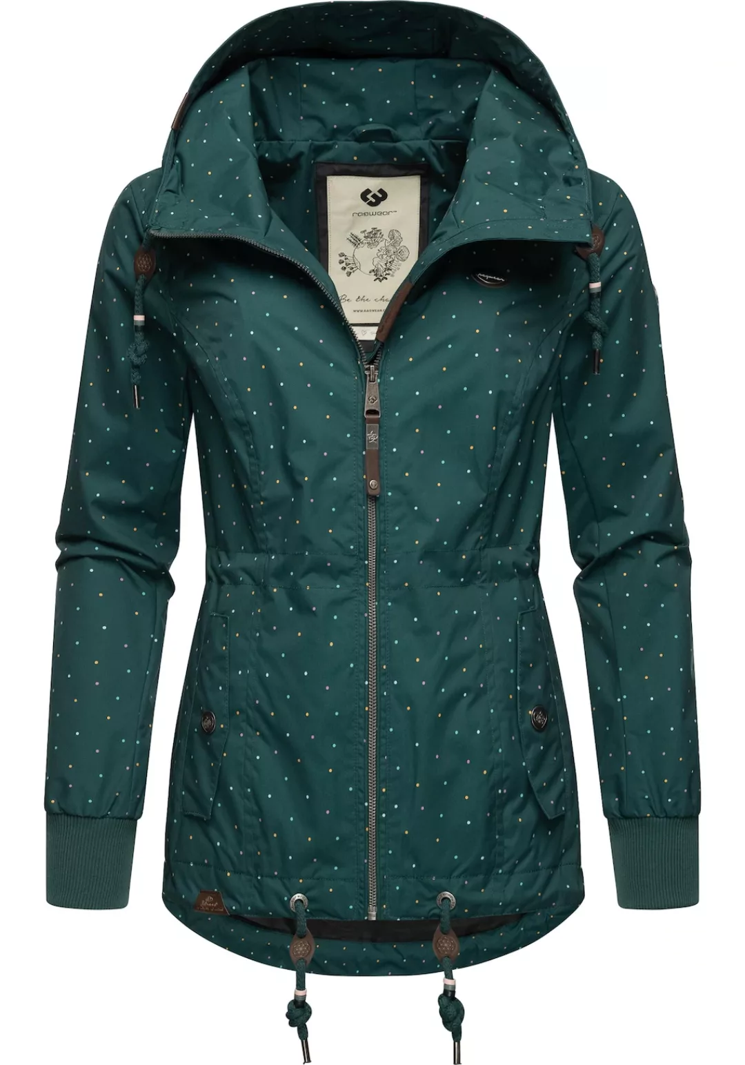 Ragwear Outdoorjacke "Danka Dots", mit Kapuze, stylische Übergangsjacke mit günstig online kaufen