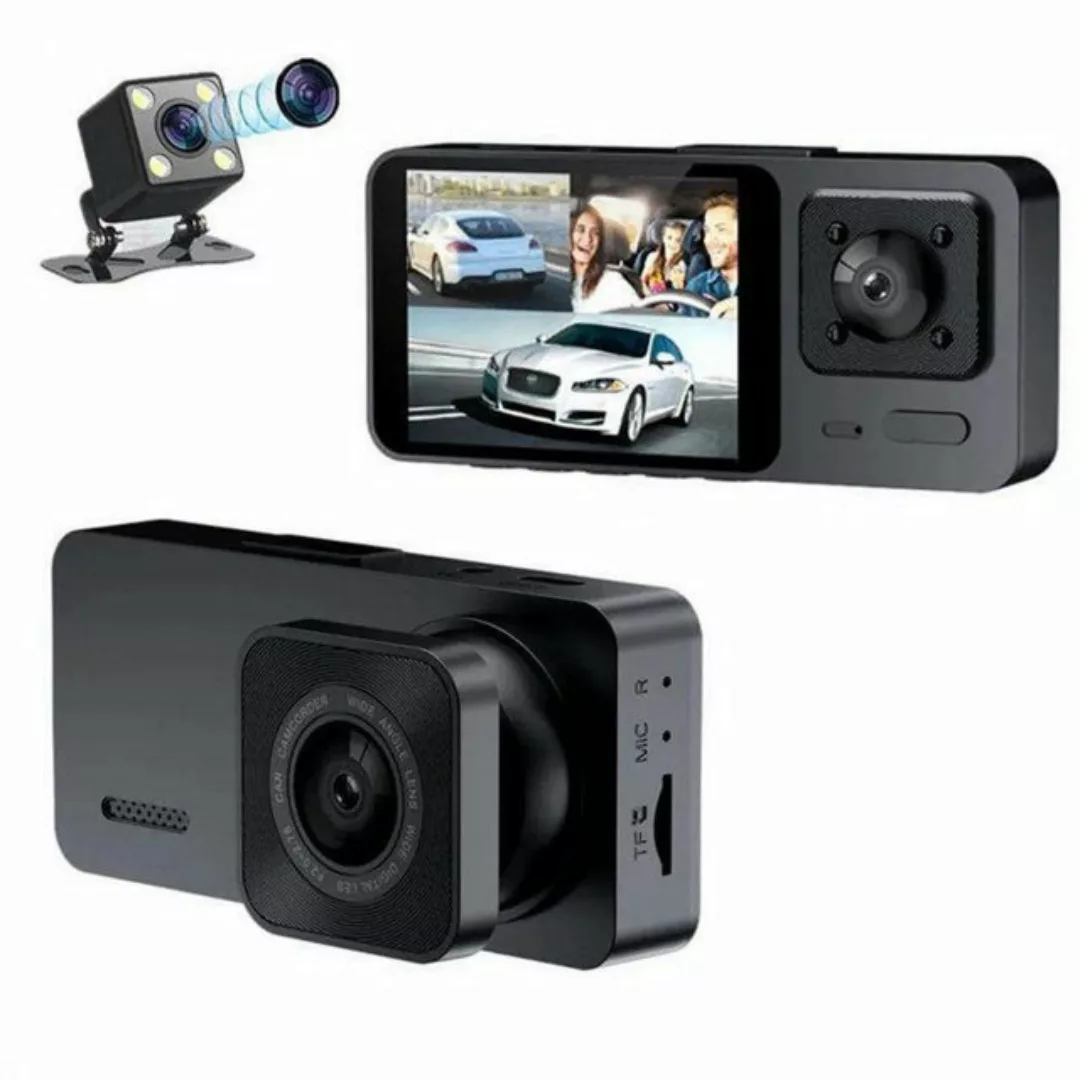 Cbei Dashcam Auto Vorne Hinten und Innen mit 32GB TF-Karte 2'' Dashcam (Inf günstig online kaufen