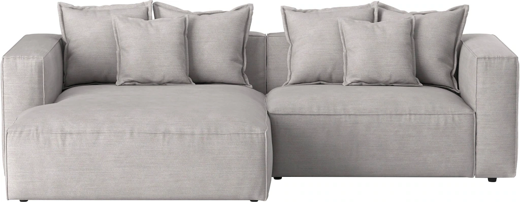 INOSIGN Ecksofa "Cowboy L-Form", mit 6 Kissen, kubisches Sofa günstig online kaufen