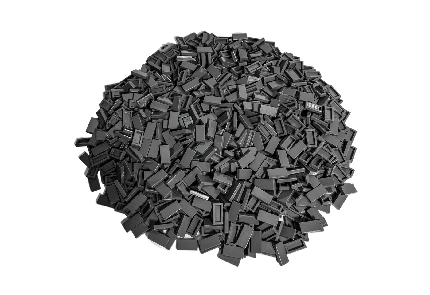 LEGO® Spielbausteine LEGO® 1x2 Fliesen Dunkelgrau - 3069b NEU! Menge 50x, ( günstig online kaufen