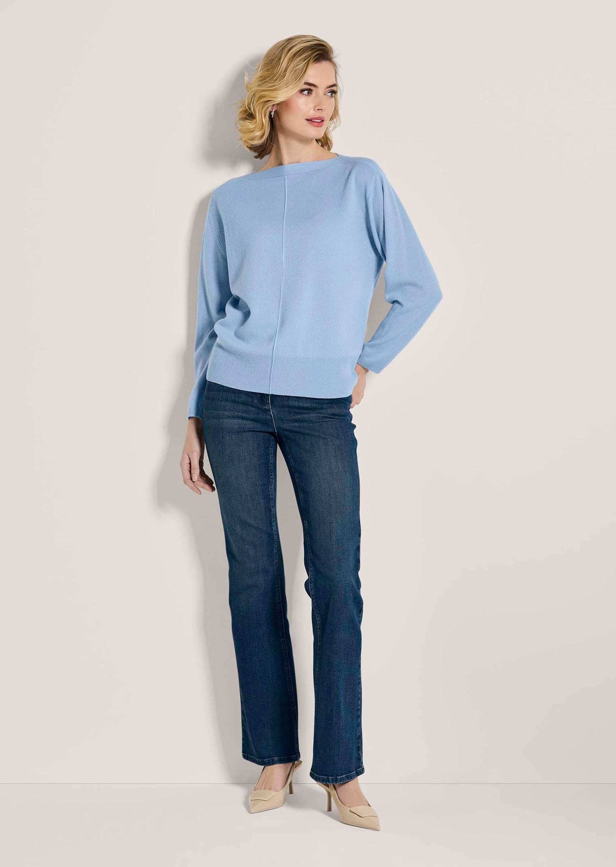 MADELEINE Strickpullover U-Boot-Pullover mit Fledermausärmeln günstig online kaufen