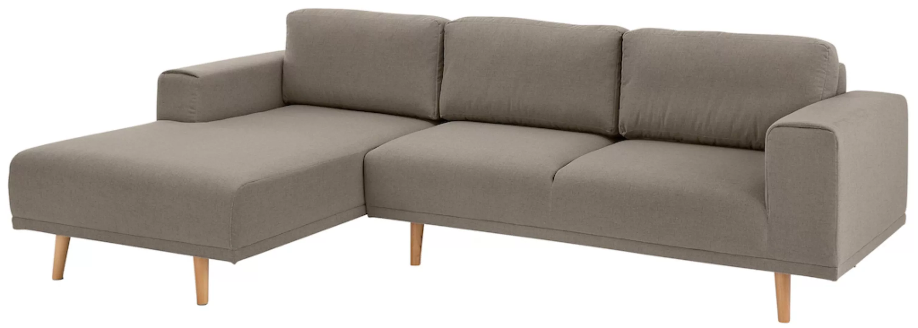 Home affaire Ecksofa "Lasse L-Form", im scandinavischen Stil mit Holzfüßen günstig online kaufen