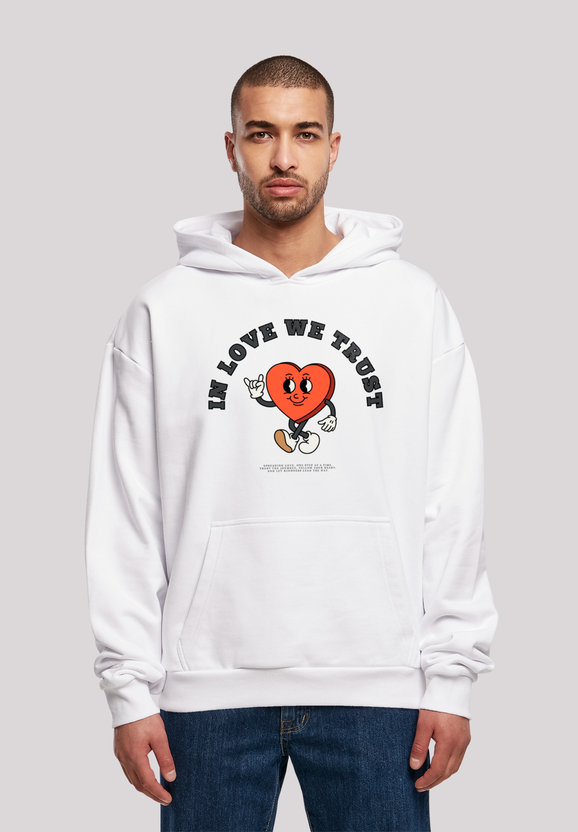 F4NT4STIC Kapuzenpullover "In Love We Trust Valentinstag Streetwear", Premi günstig online kaufen