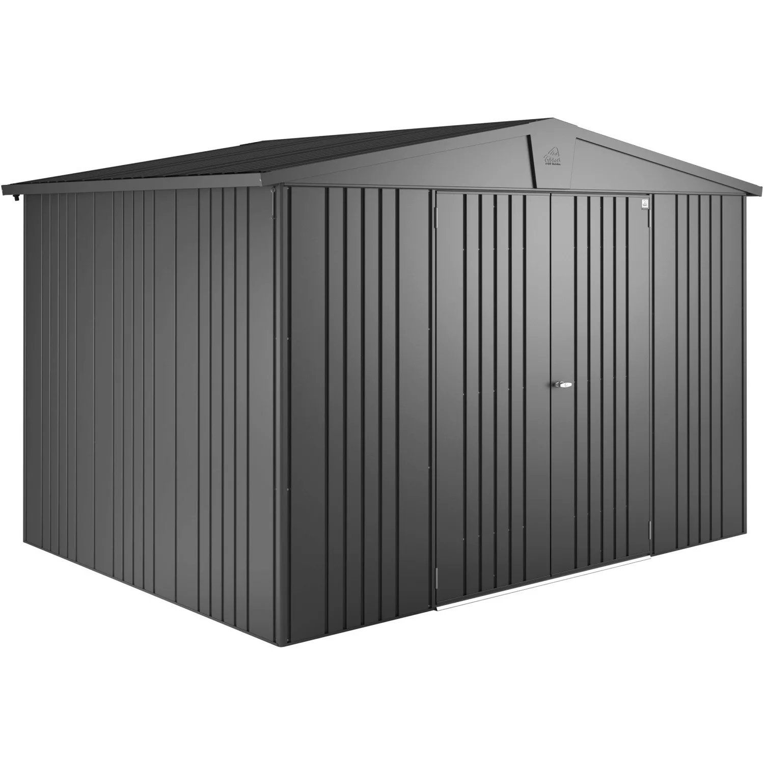 Biohort Metall-Gerätehaus Europa Dunkelgrau-Metallic 6,8 m² günstig online kaufen