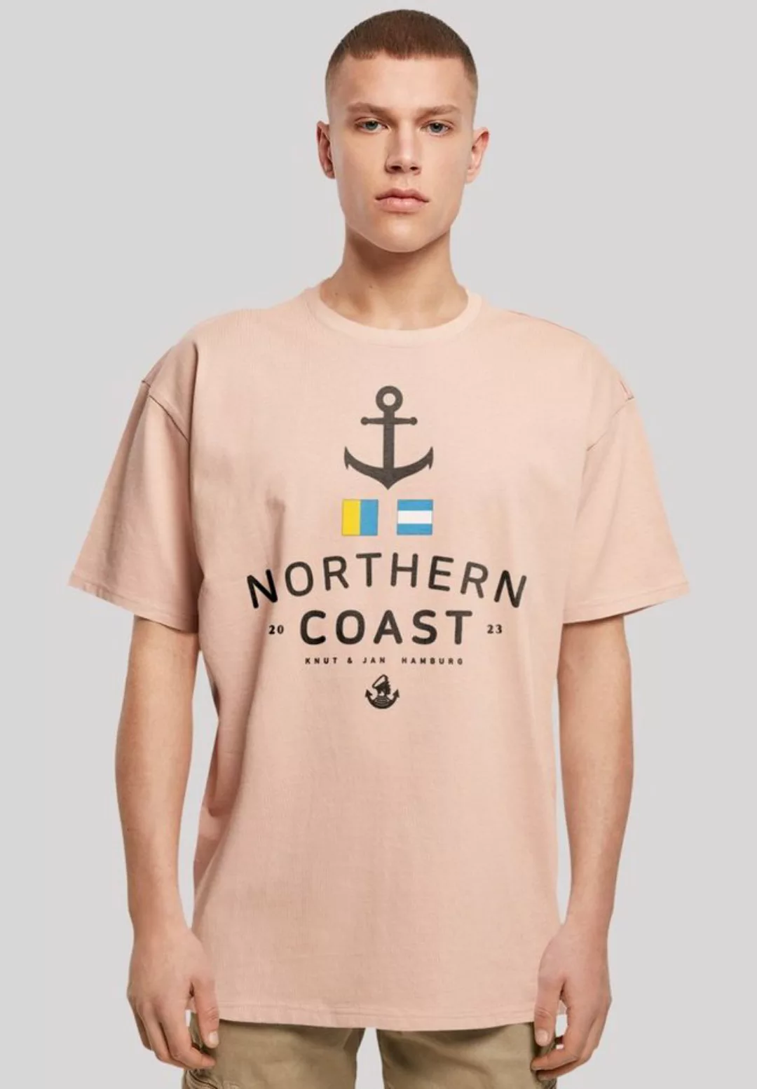 F4NT4STIC T-Shirt "Nordsee Nordic Coast Knut & Jan Hamburg", Print günstig online kaufen