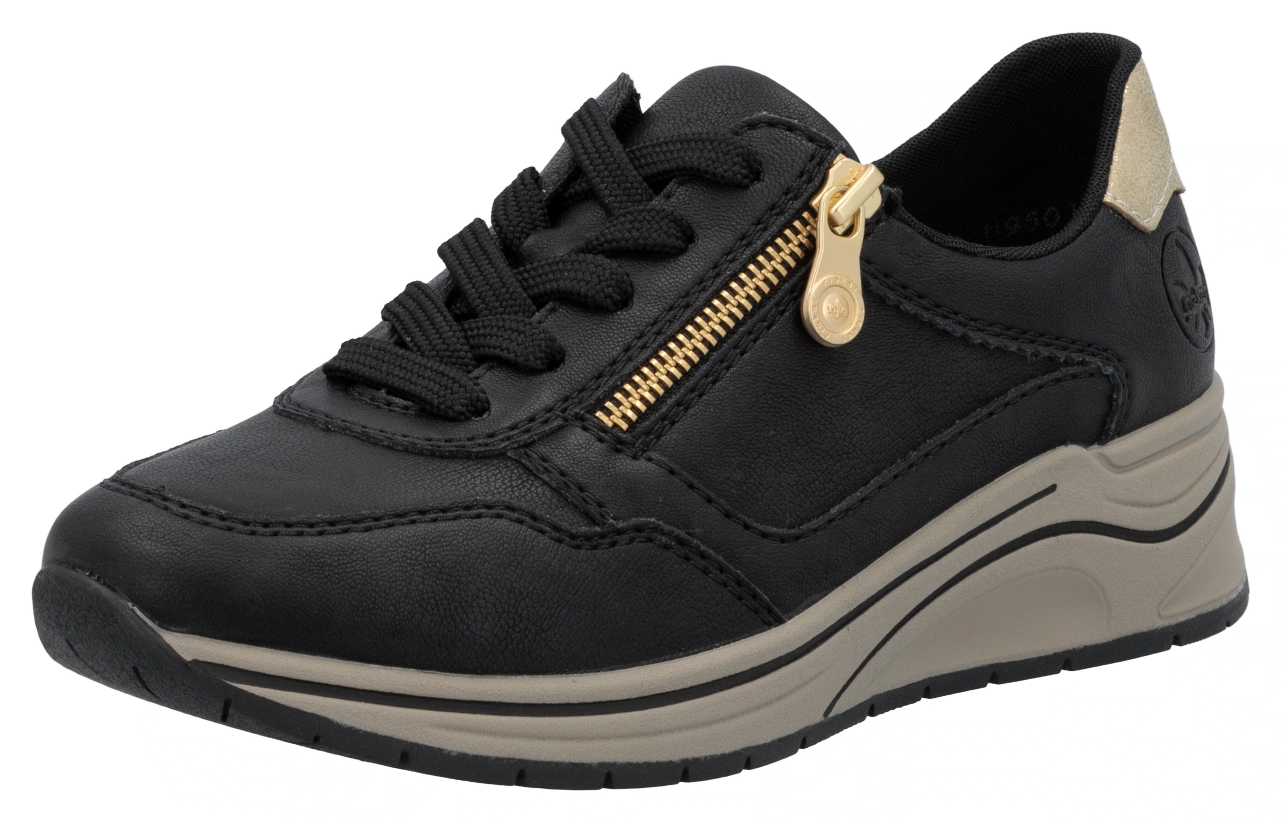 Rieker Keilsneaker, Halbschuh, Schnürschuh, Freizeitschuh mit Soft-Einlage günstig online kaufen