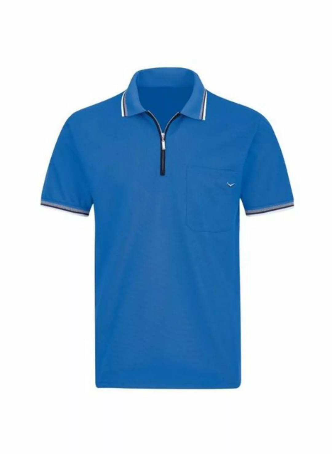 Trigema Poloshirt TRIGEMA Poloshirt mit Reißverschluss (1-tlg) günstig online kaufen