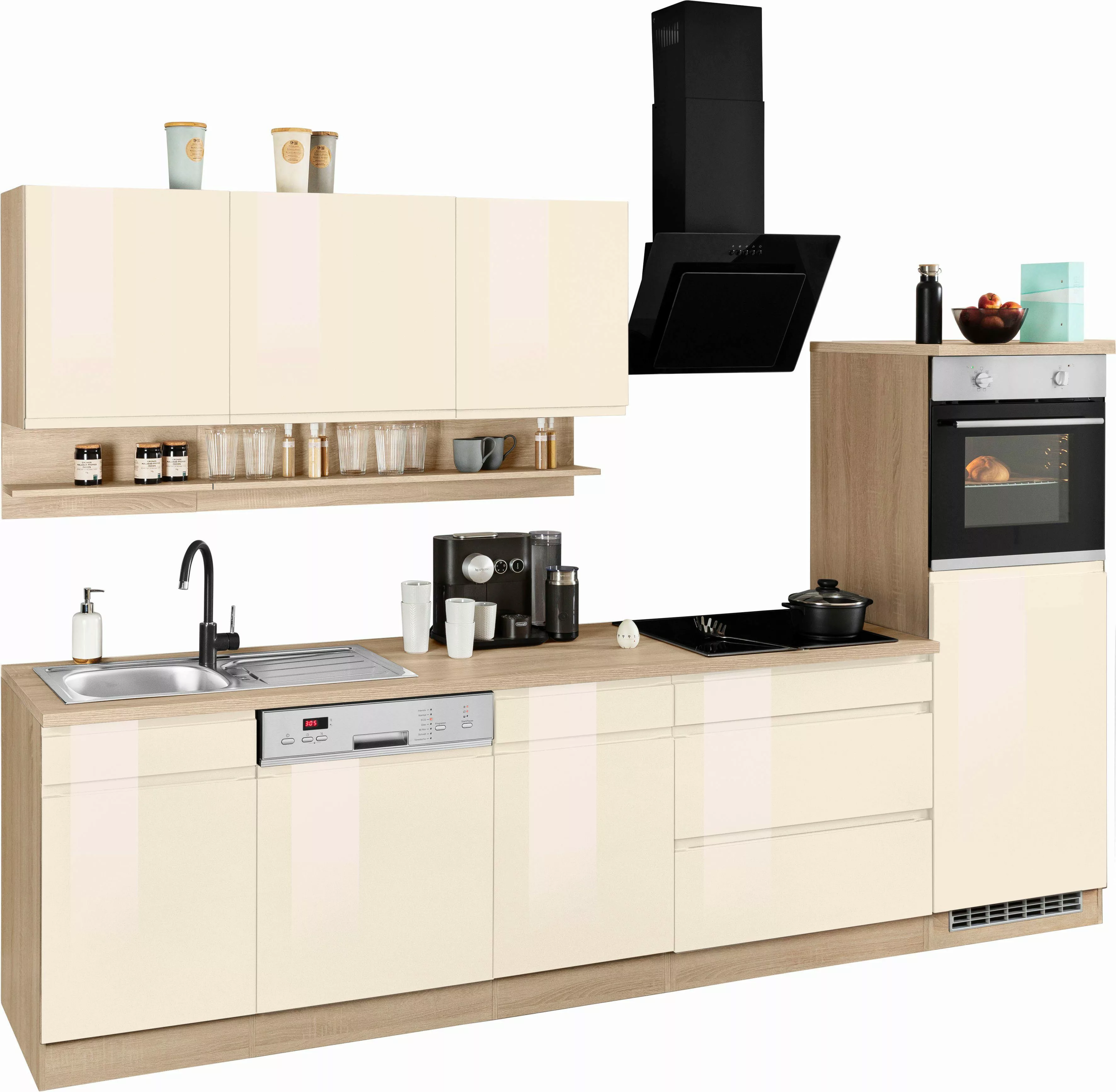 KOCHSTATION Küchenzeile "KS-Virginia", Breite 300 cm, ohne E-Geräte günstig online kaufen