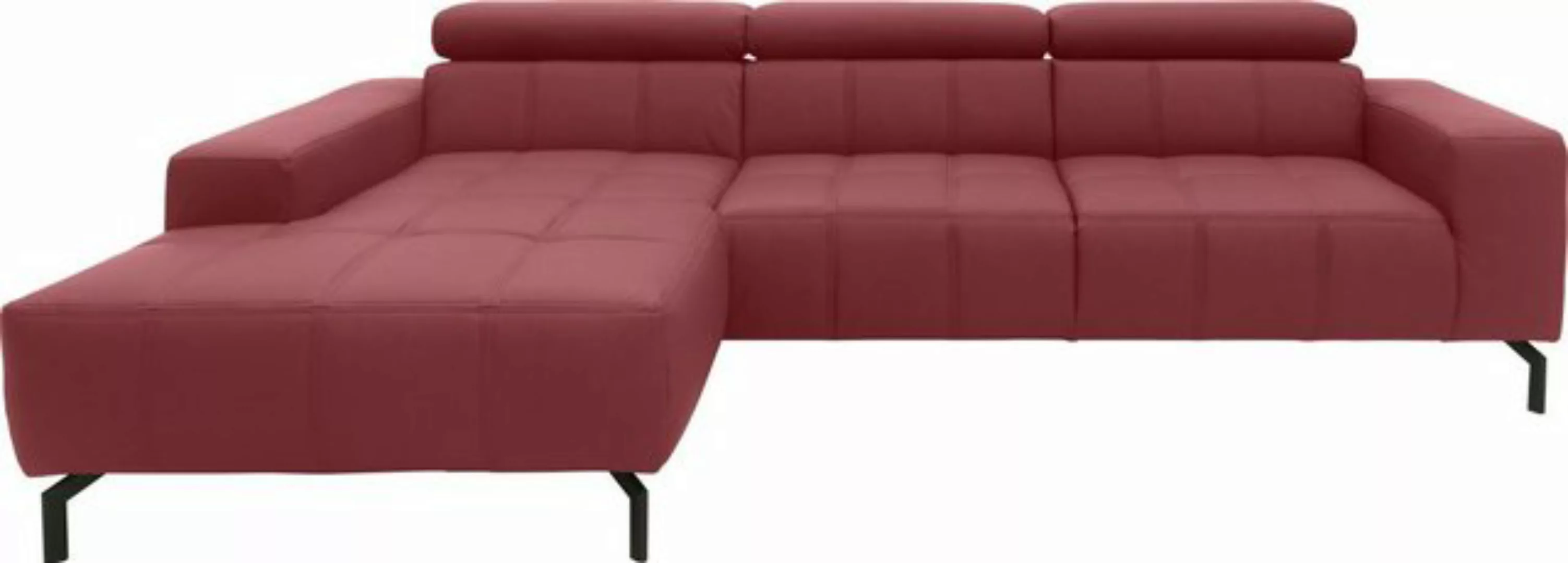 DOMO collection Ecksofa Cunelli L-Form, wahlweise inklusive 6-fach verstell günstig online kaufen