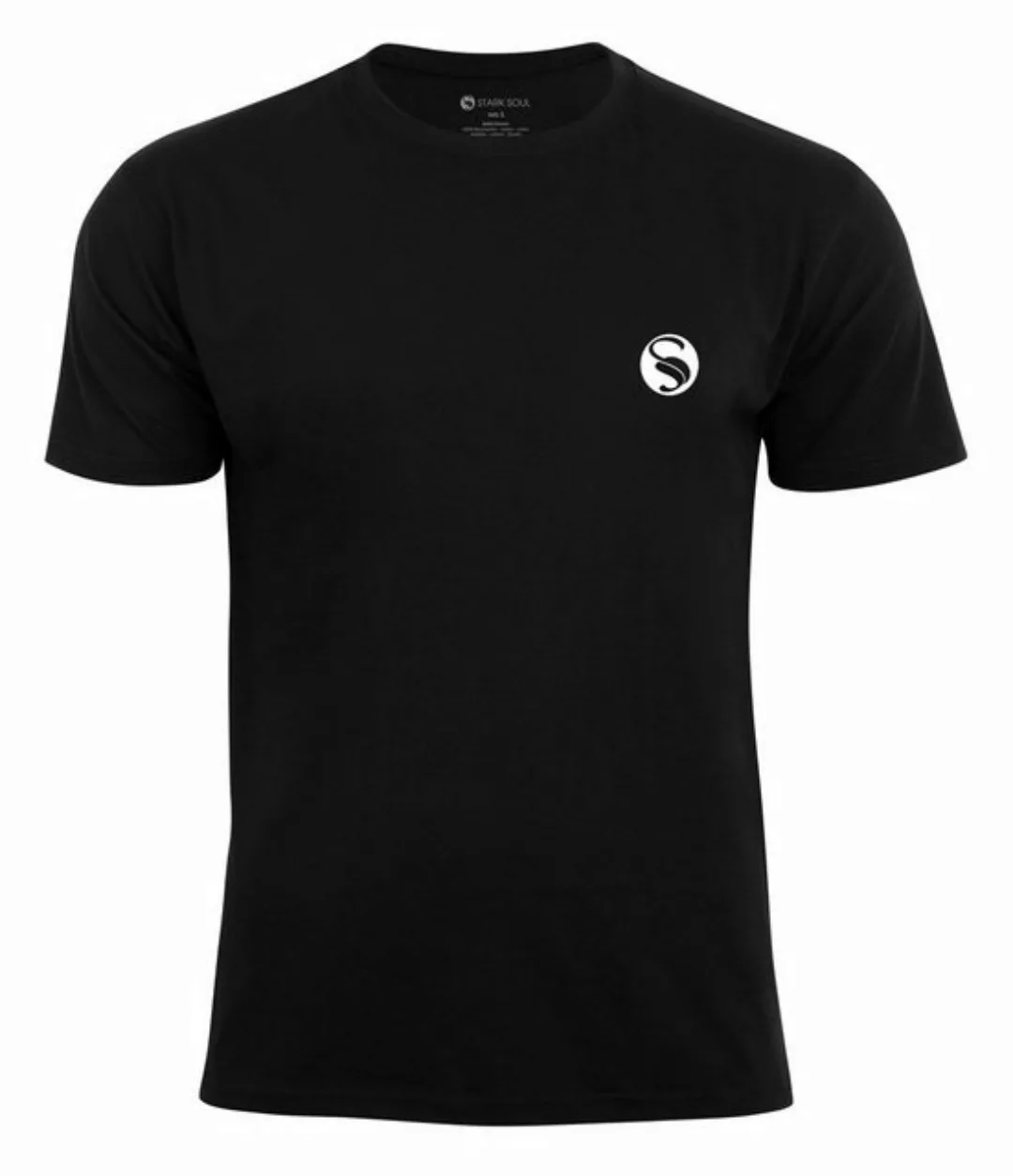 Stark Soul® T-Shirt T-Shirt Cotton Casual mit Logo günstig online kaufen