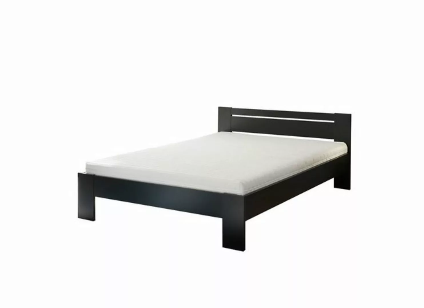 möbelando Bett Cannes, in Schwarz. Abmessungen (BxHxT) 145x71x204 cm günstig online kaufen