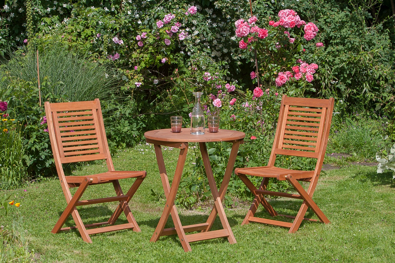 MERXX Garten-Essgruppe ""Cordoba"", (Set, 3 tlg., Geöltes Eukalyptusholz), günstig online kaufen