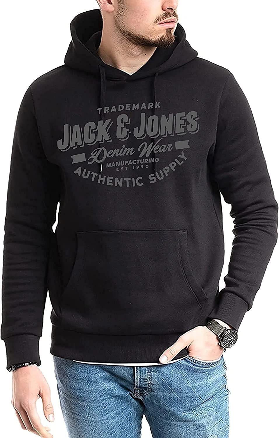 Jack & Jones Kapuzensweatshirt mit Kängurutasche günstig online kaufen