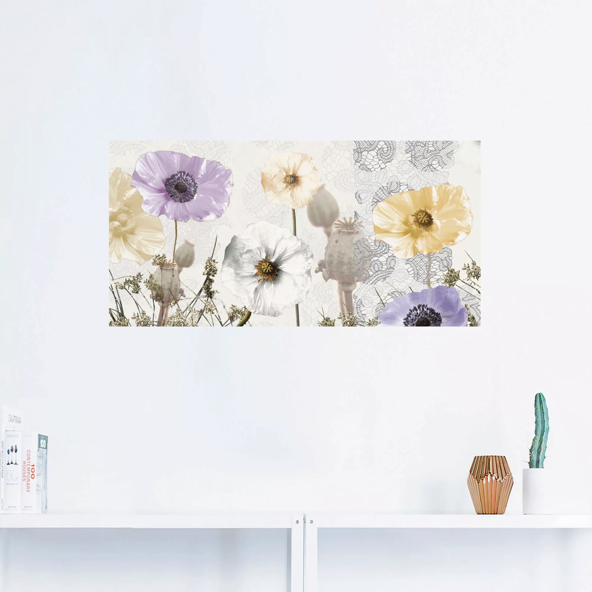 Artland Wandbild "Glänzende Mohnblumen", Blumen, (1 St.), als Alubild, Outd günstig online kaufen