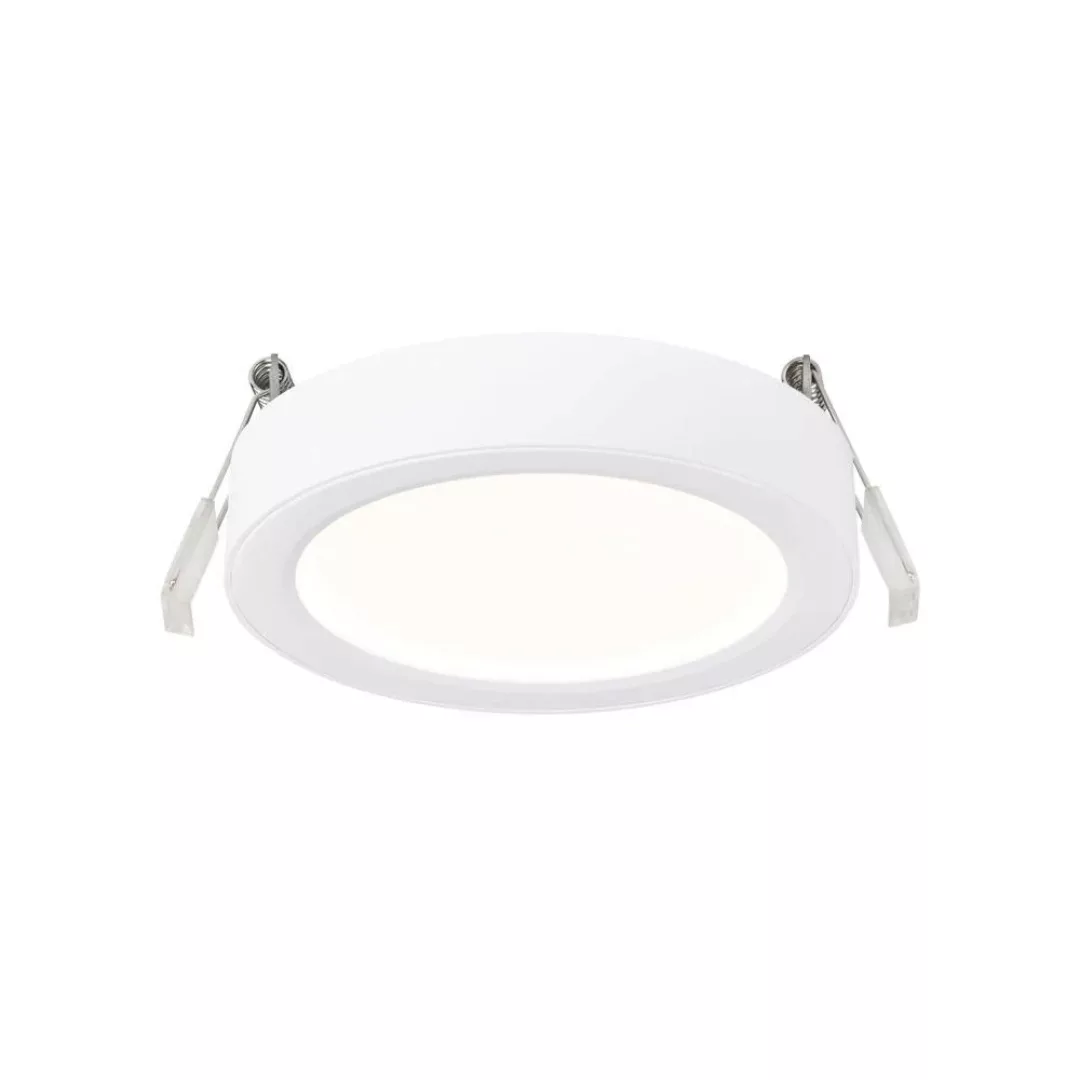 LED Einbauleuchte Soller in Weiß 7,5W 600lm IP44 129mm günstig online kaufen