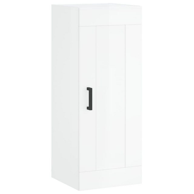 vidaXL Hängeschrank Wandschrank Hochglanz-Weiß 34,5x34x90 cm Spanplatte günstig online kaufen