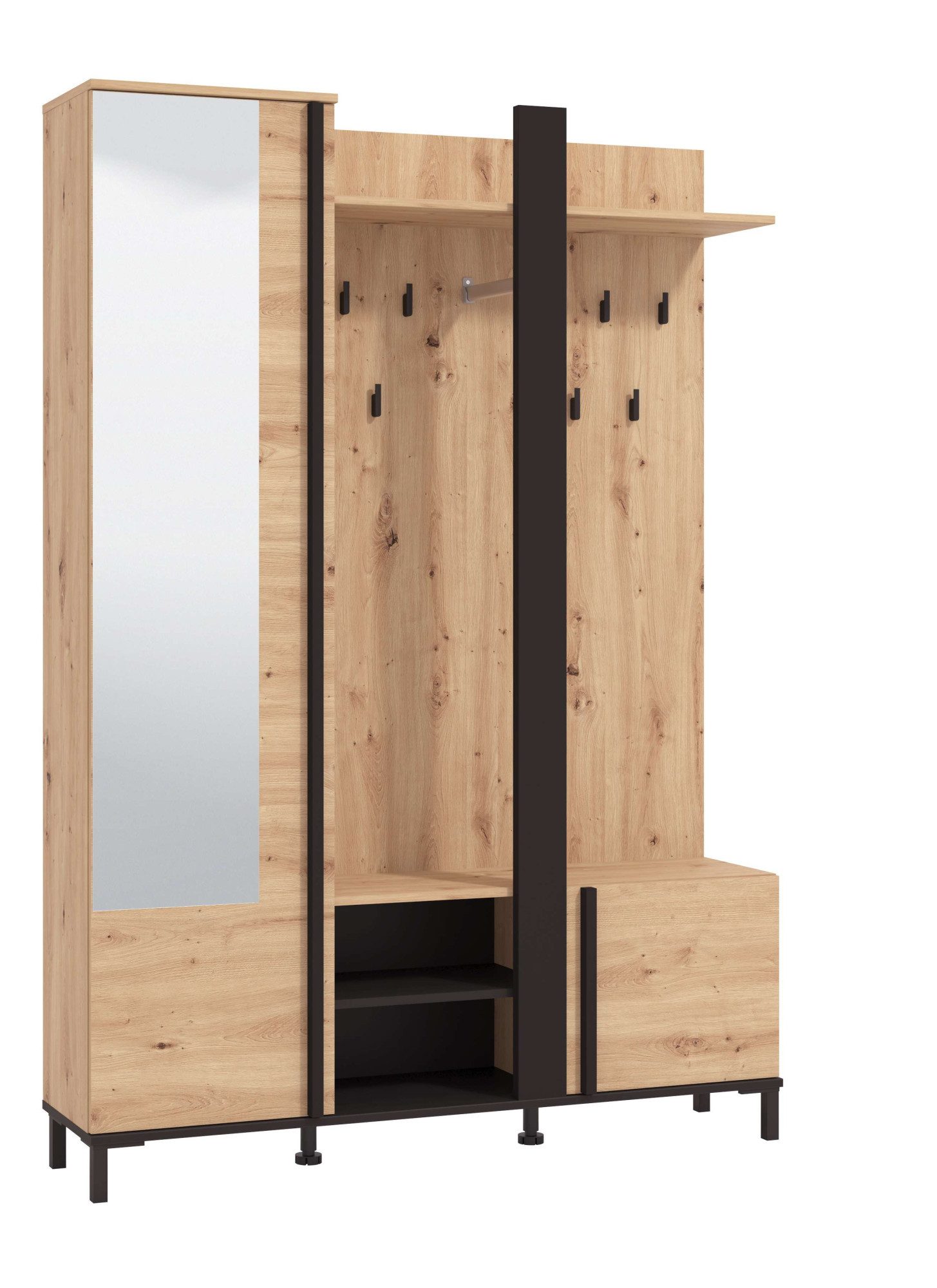 Home affaire Kompaktgarderobe Nino Flurgarderobe, Dielenschrank, günstig online kaufen