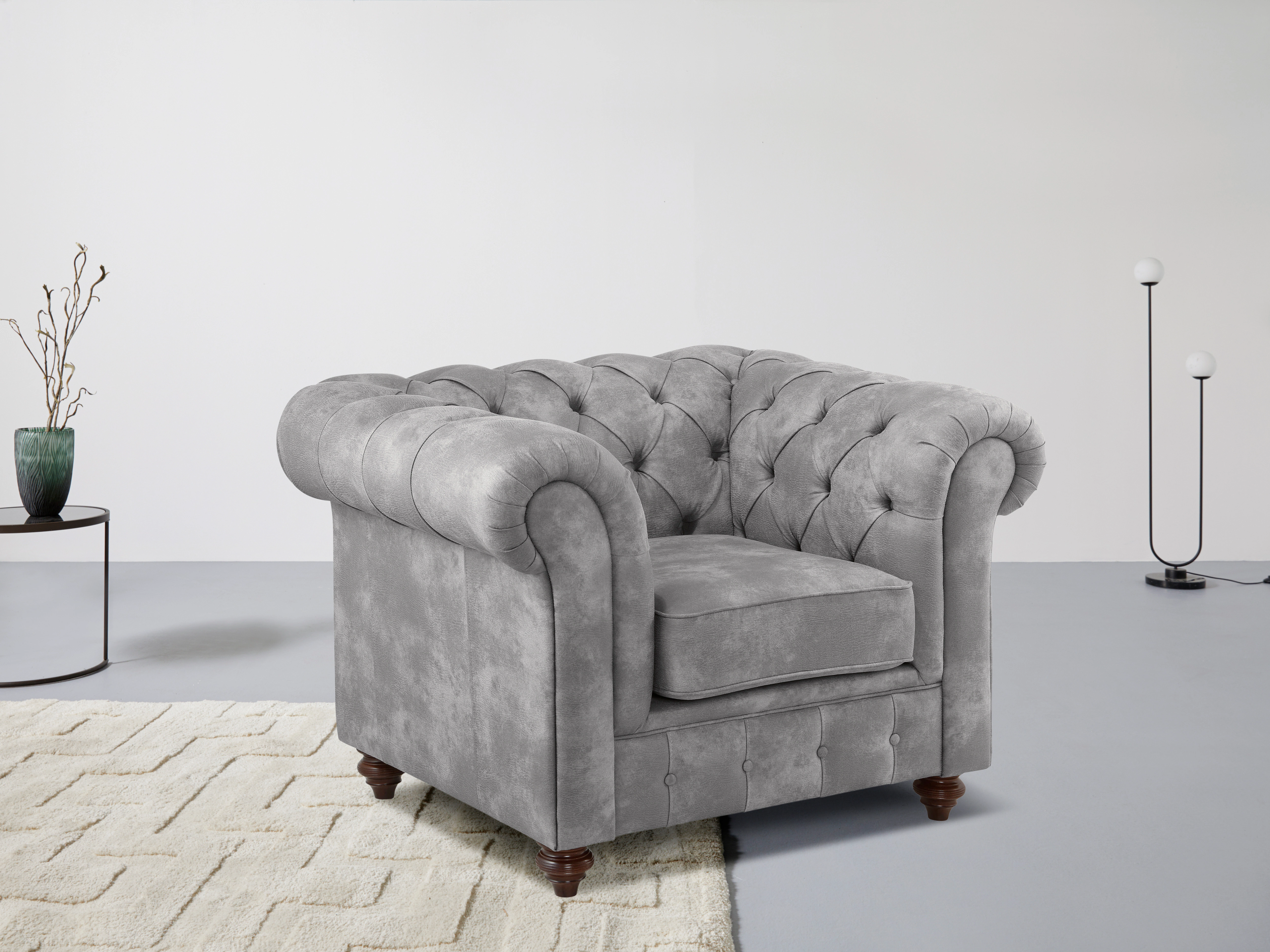 Home affaire Sessel "Chesterfield B/T/H: 105/69/74 cm" günstig online kaufen