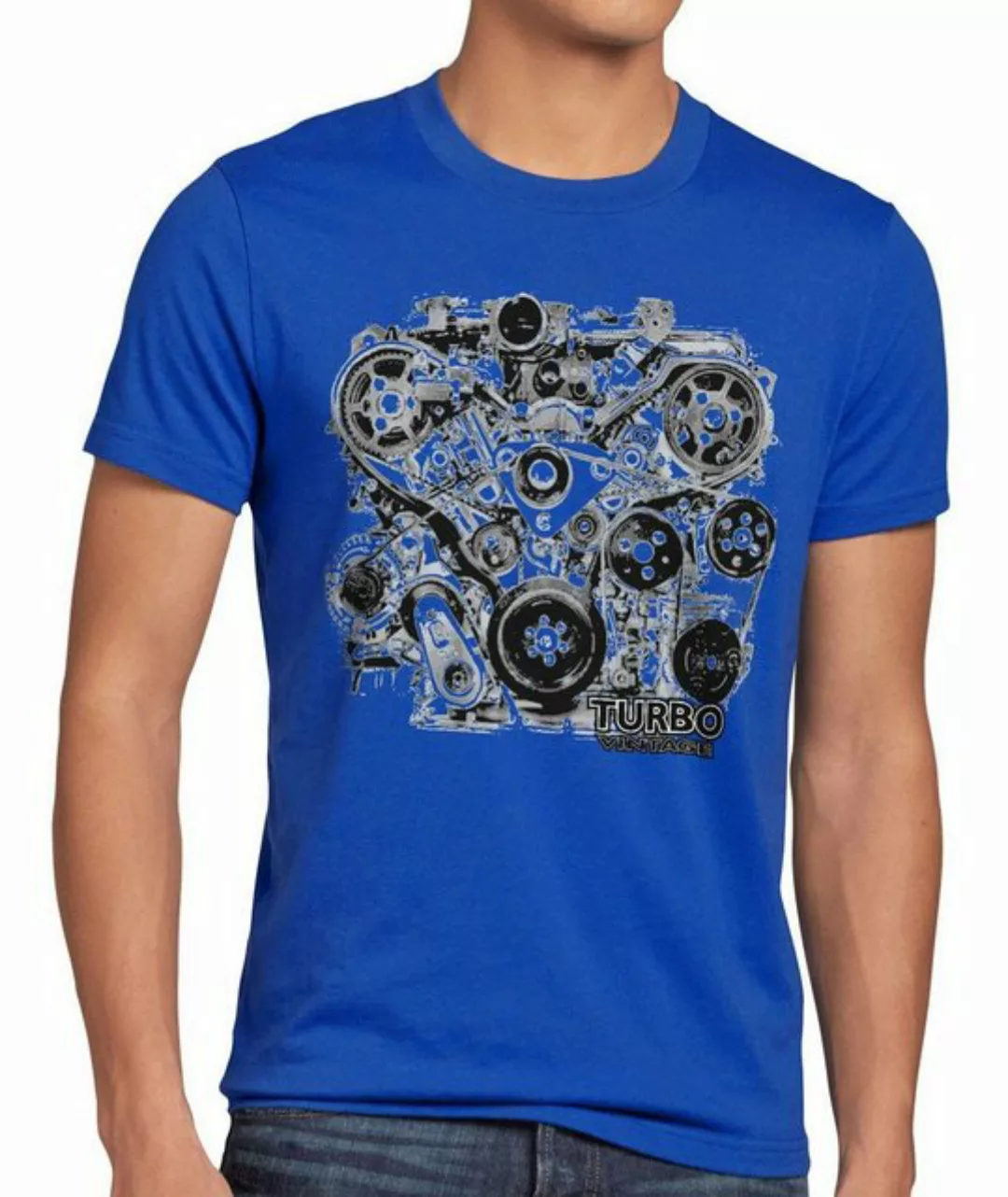 style3 Print-Shirt Herren T-Shirt Turbo Vintage Muscle Car Auto mustang mot günstig online kaufen