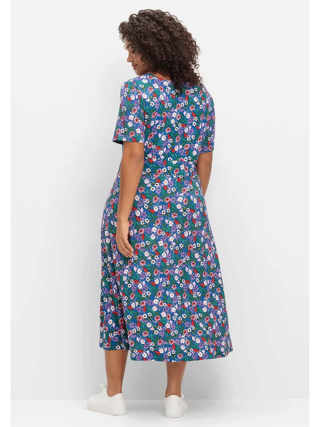 sheego by Joe Browns Jerseykleid "Große Größen", in Wickeloptik, mit floral günstig online kaufen