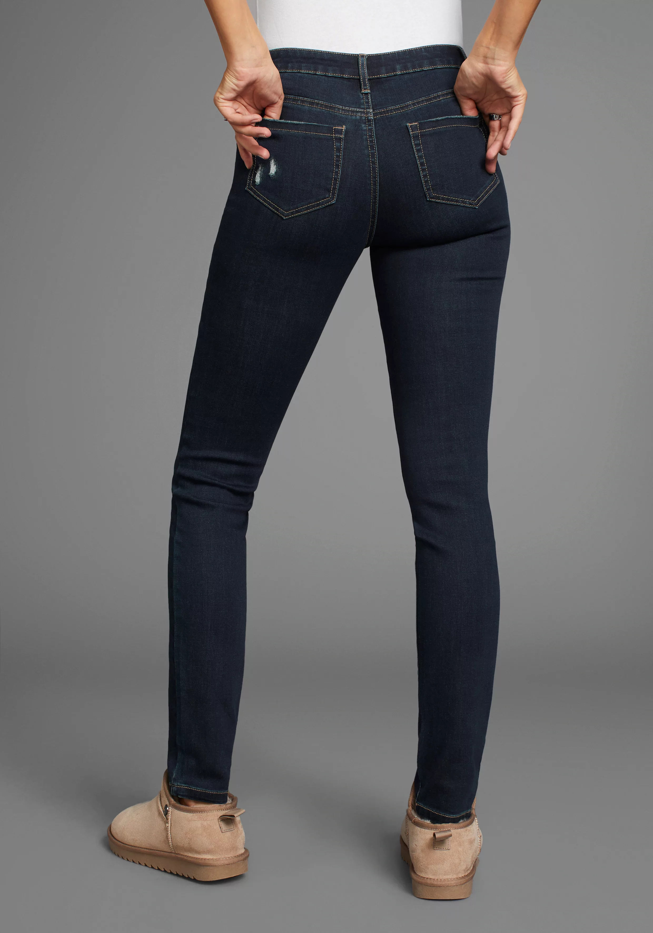 Arizona Skinny-fit-Jeans "Ultra-Stretch", Mid Waist günstig online kaufen