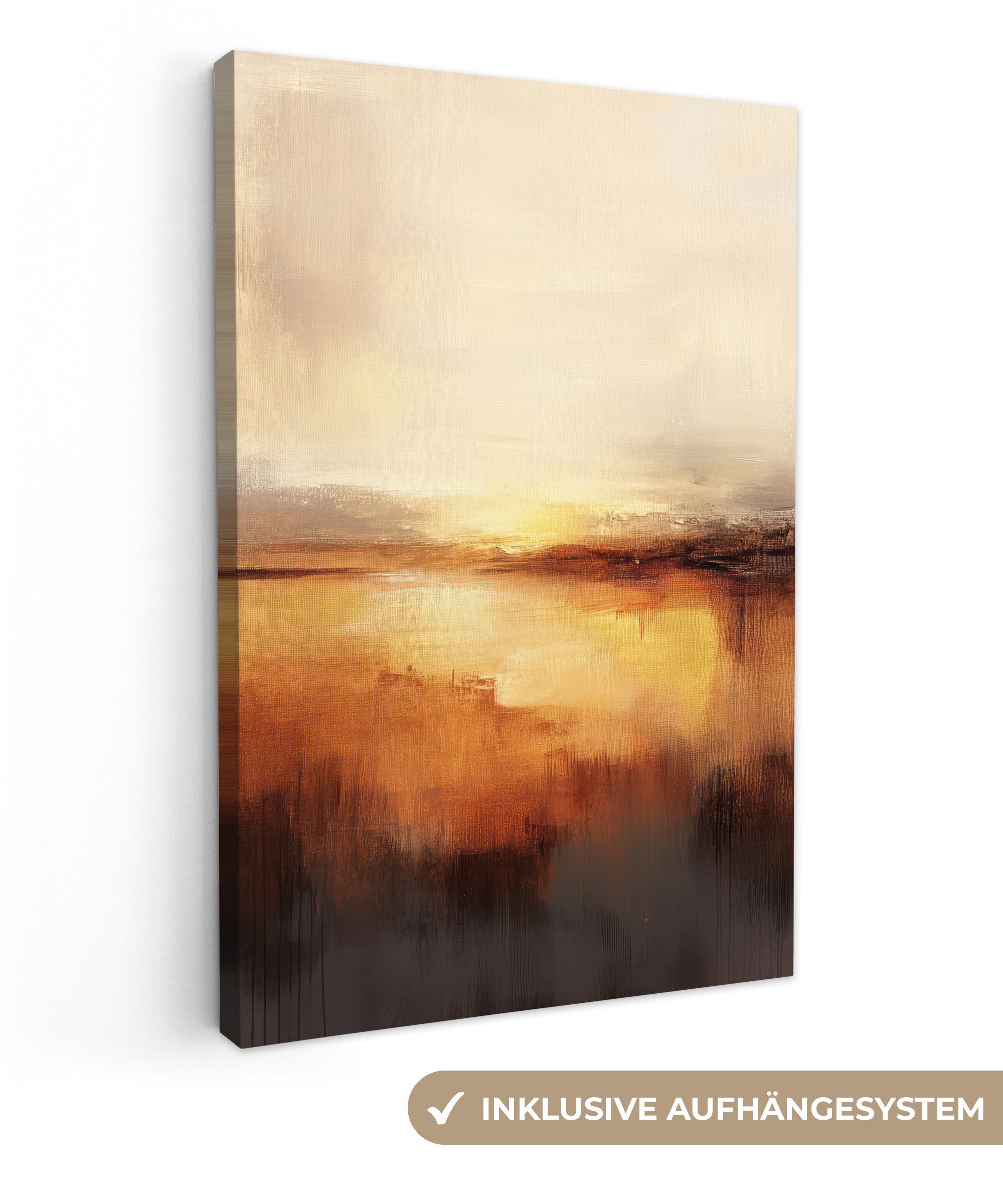OneMillionCanvasses® Leinwandbild Abstrakt - Braun - günstig online kaufen