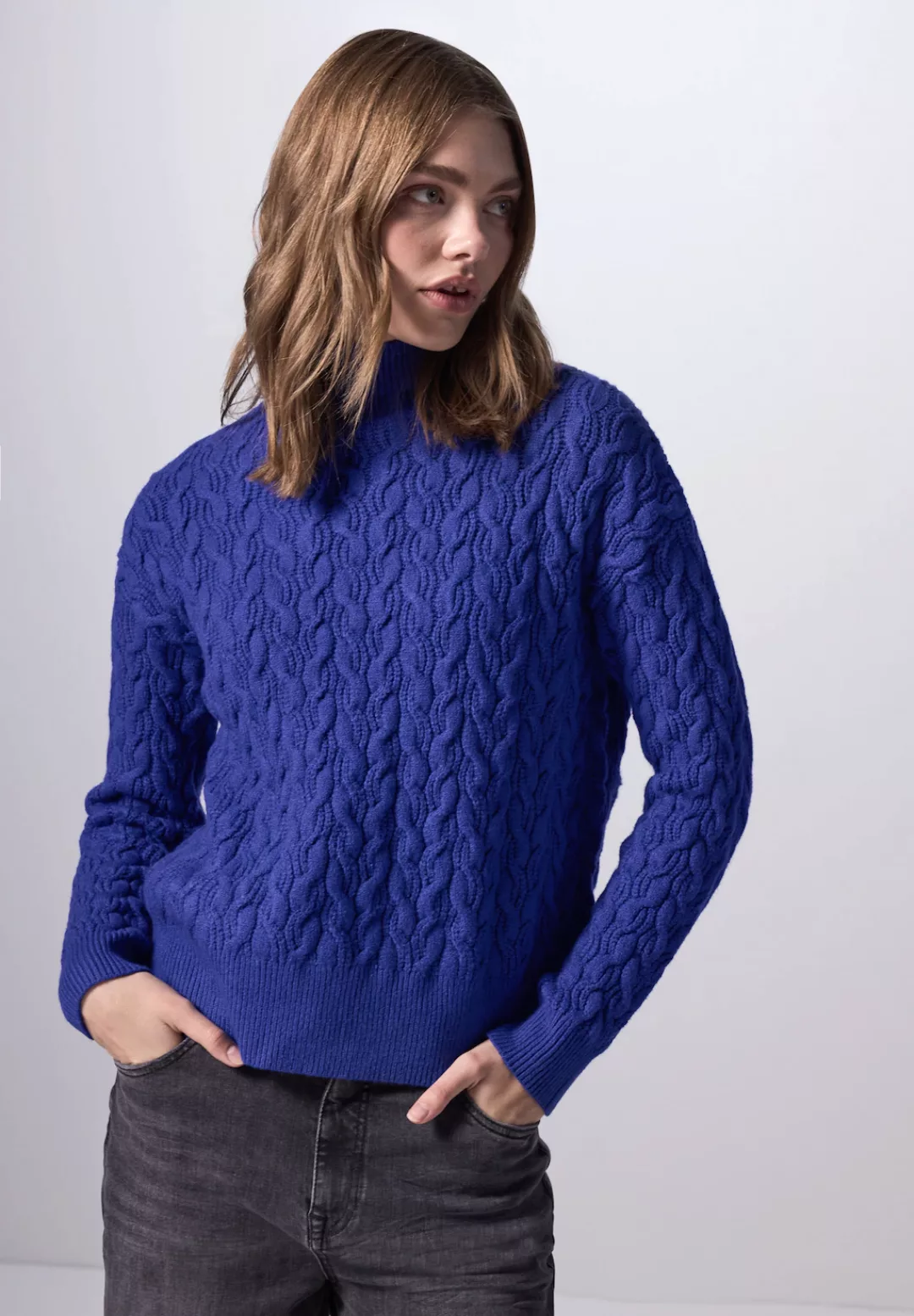 STREET ONE STUDIO Strickpullover, aus softem Materialmix günstig online kaufen