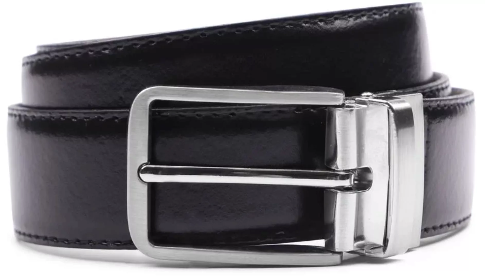 Suitable Ledergürtel Schwarz Leder - Größe 105 günstig online kaufen