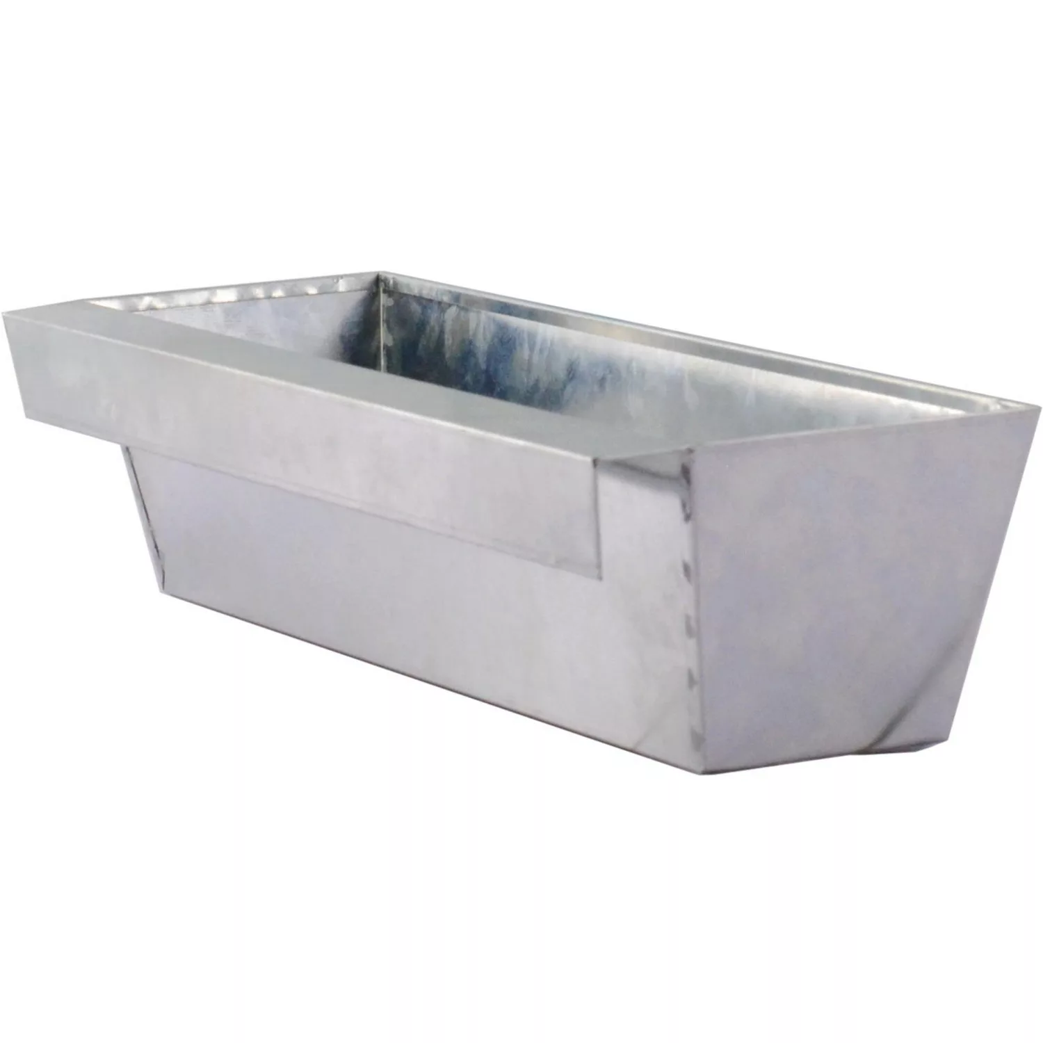 Zink-Blumenkasten für Palettenbau 38 cm x 13 cm x 9,5 cm Silber günstig online kaufen