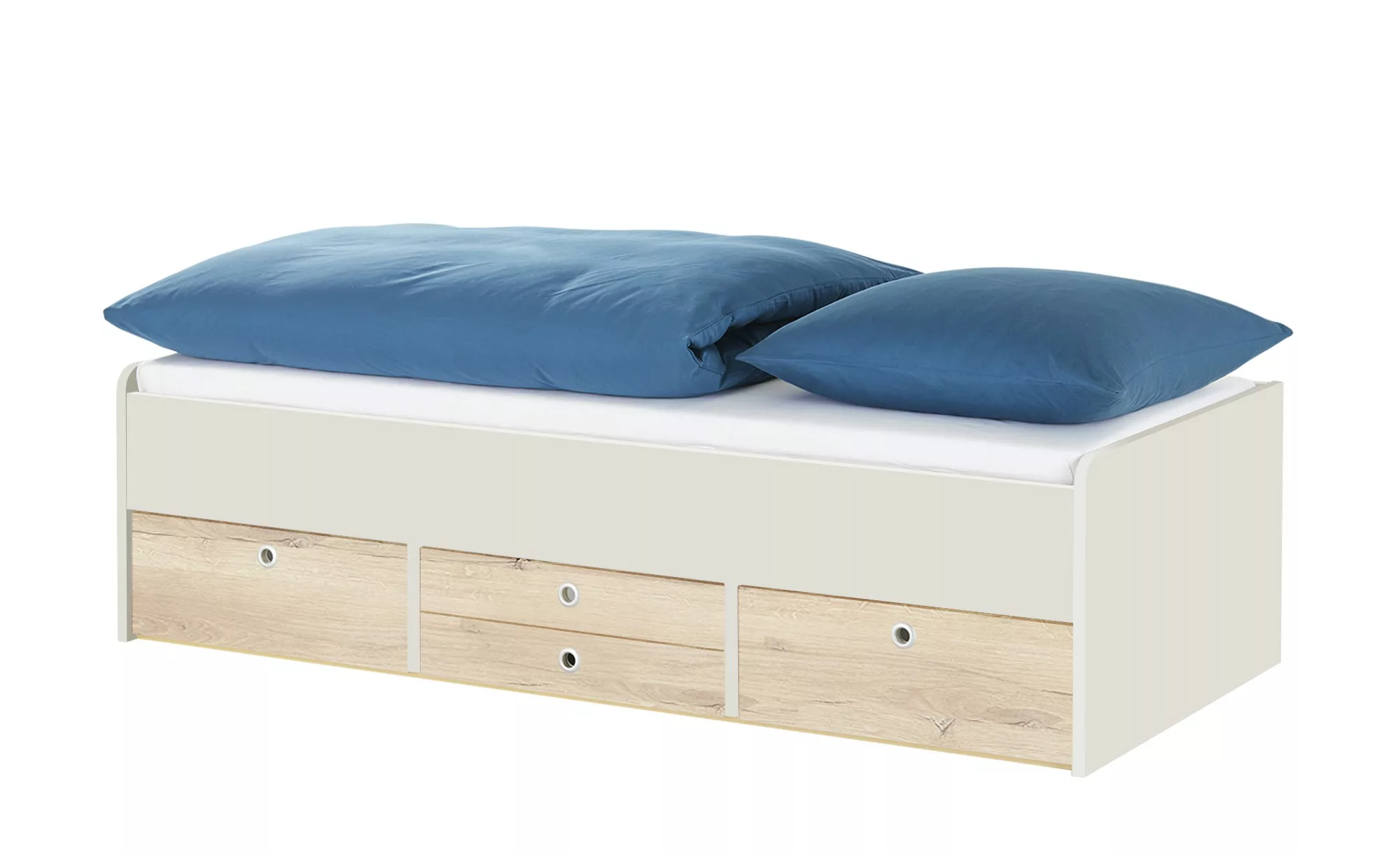 Schubkastenbett  Grow Up - grau - 127 cm - 54,5 cm - Betten > Bettgestelle günstig online kaufen