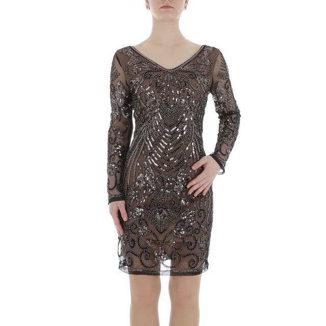 Ital-Design Partykleid Damen Party & Clubwear Pencil (86365285) Pailletten günstig online kaufen