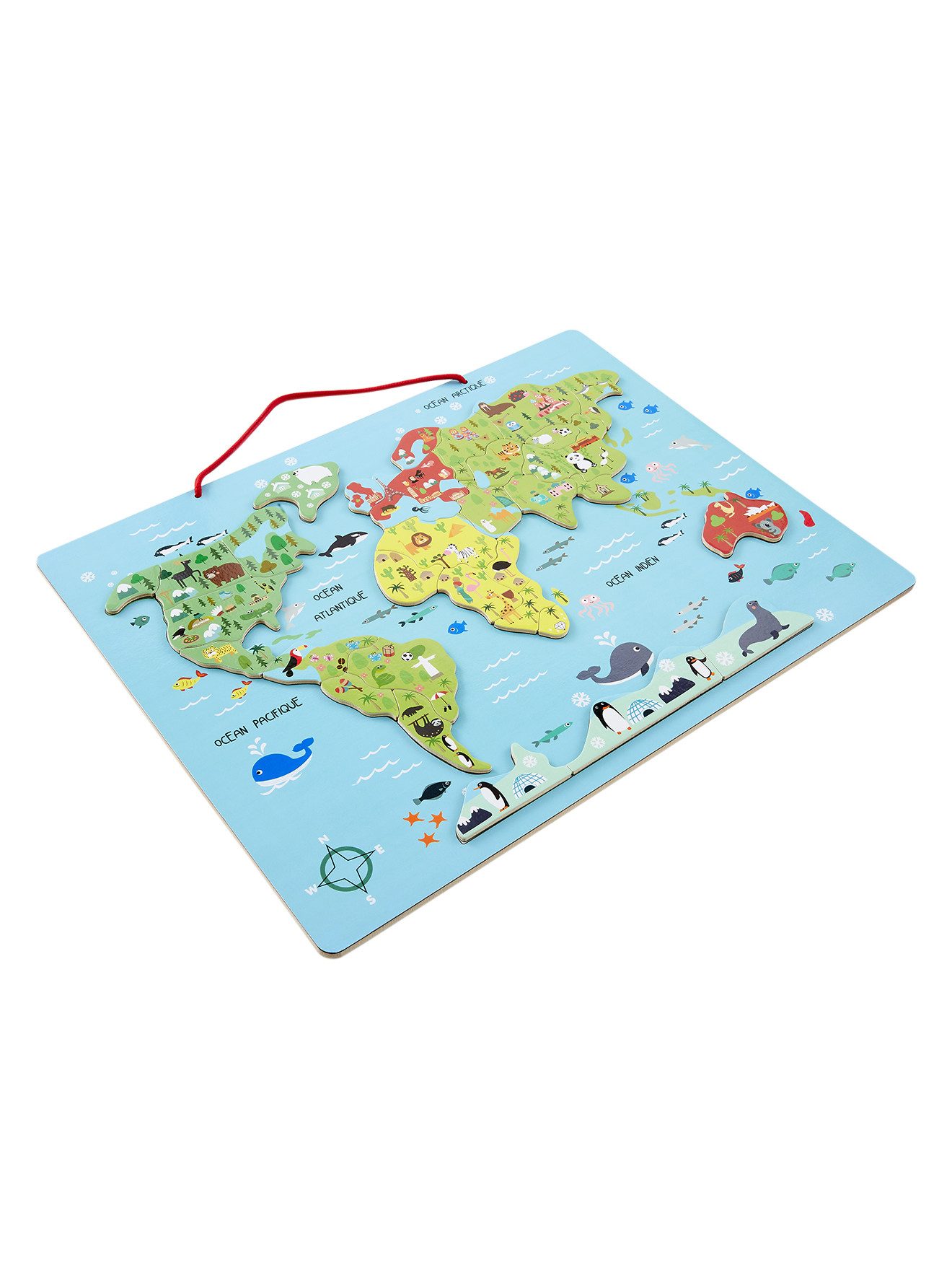 vertbaudet Puzzle Kinder Magnet-Puzzle WELT, Puzzleteile günstig online kaufen