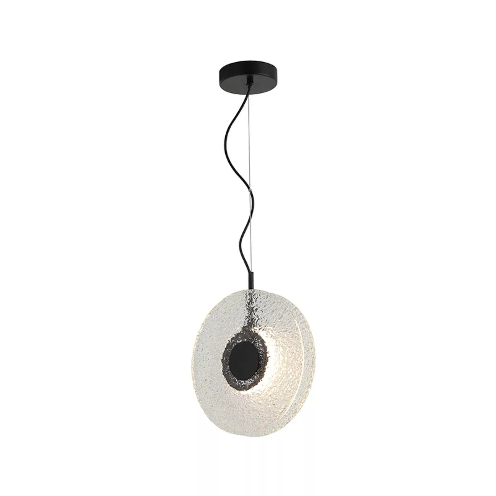 LED-Hängeleuchte 23073, klar, Glas, Ø 28 cm, 3.000 K günstig online kaufen