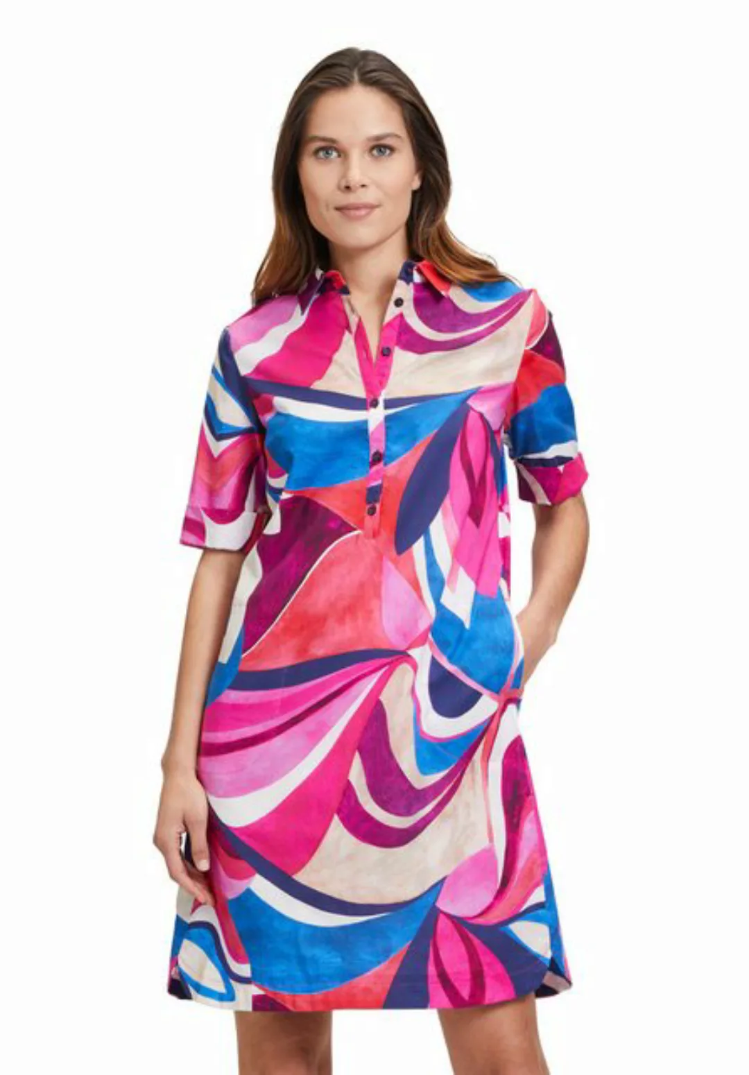 Betty Barclay Sommerkleid Kleid Kurz 1/2 Arm, Pink/Blue günstig online kaufen