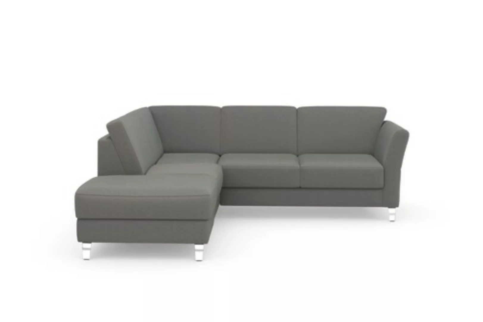 sit&more Ecksofa »Visby L-Form«, Wahlweise mit Bettfunktion und Stauraum, f günstig online kaufen
