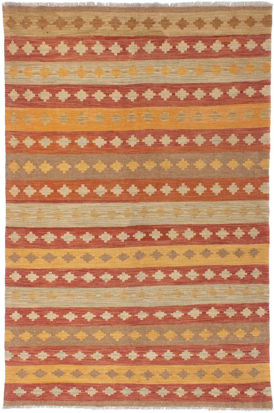 morgenland Wollteppich »Kelim - Oriental - 195 x 137 cm - mehrfarbig«, rech günstig online kaufen