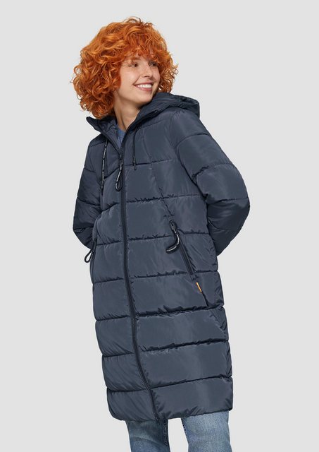 QS Steppjacke Mantel (1, 1-St) mit Kapuze günstig online kaufen