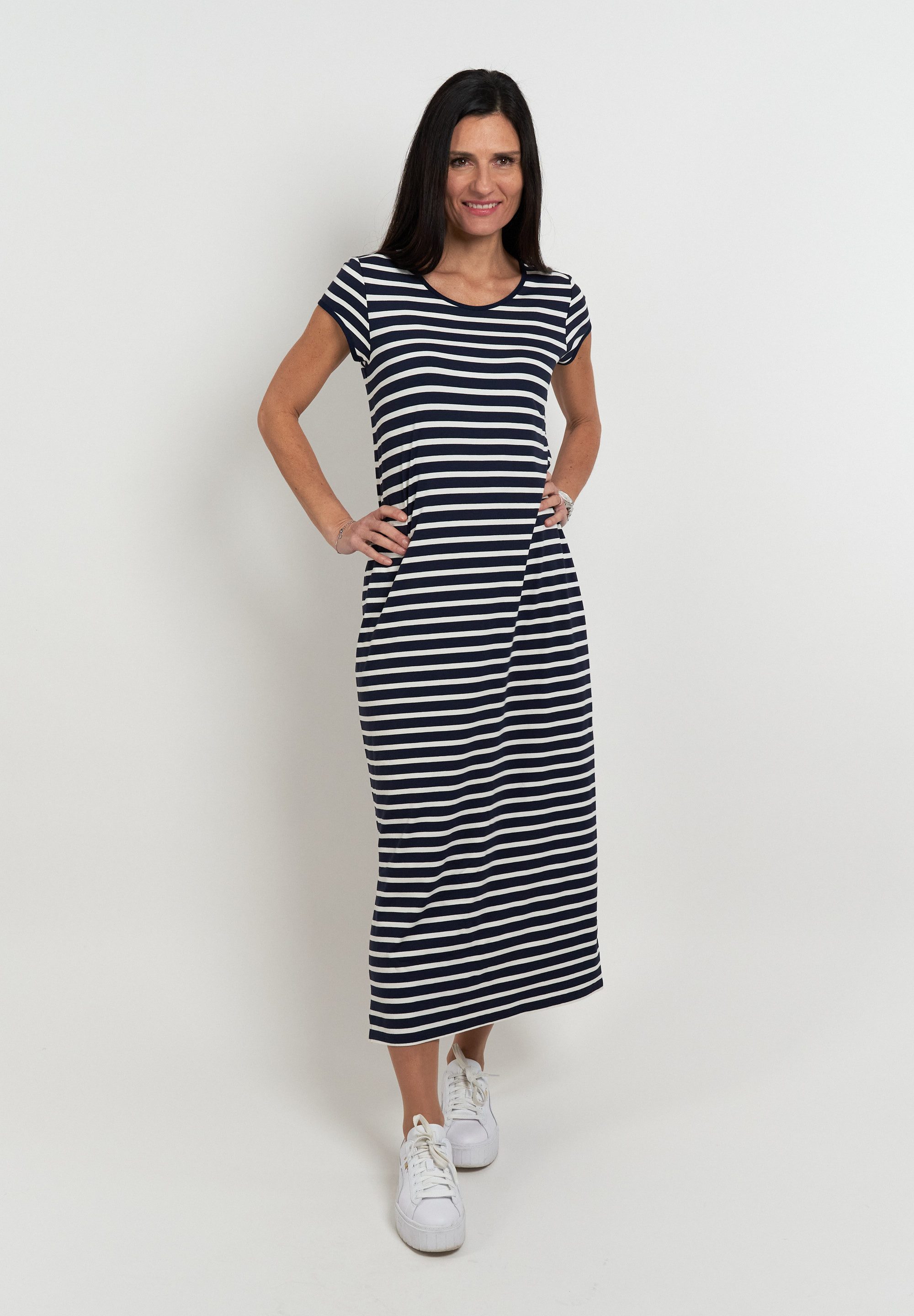Seidel Moden Sommerkleid lang, mit Streifen-Design, günstig online kaufen