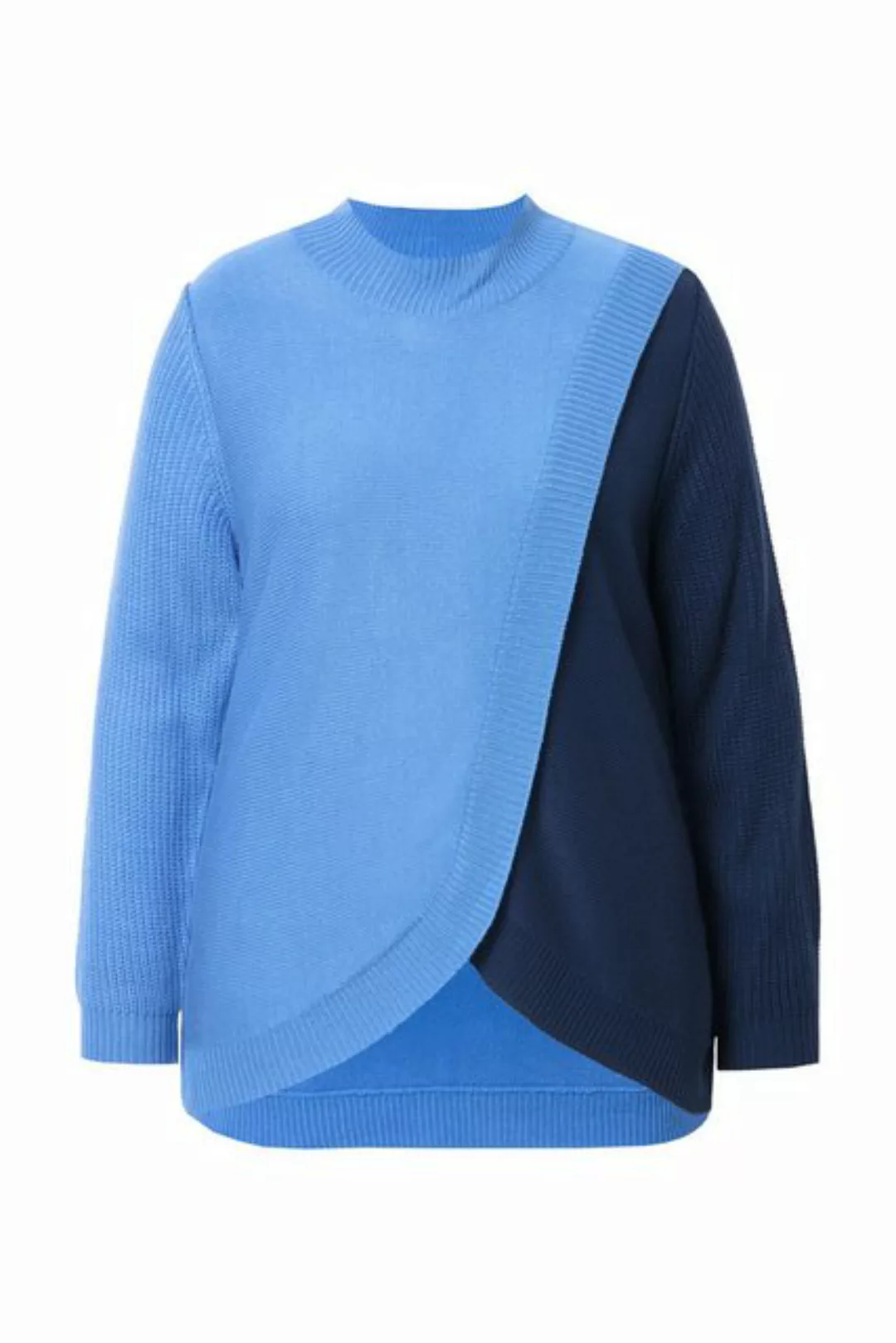 MIAMODA Strickpullover Pullver A-Line Colorblocking günstig online kaufen