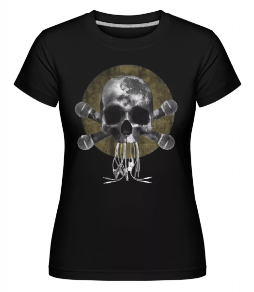 Totenkopf Mit Mikrofonen · Shirtinator Frauen T-Shirt günstig online kaufen