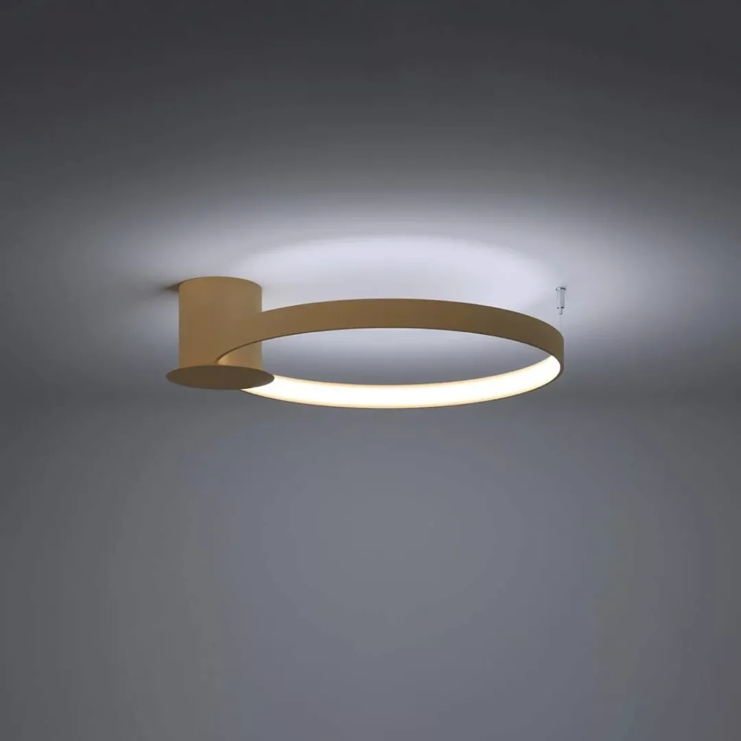 famlights | LED Deckenleuchte Ria in Gold 30W 3870lm 4000K günstig online kaufen