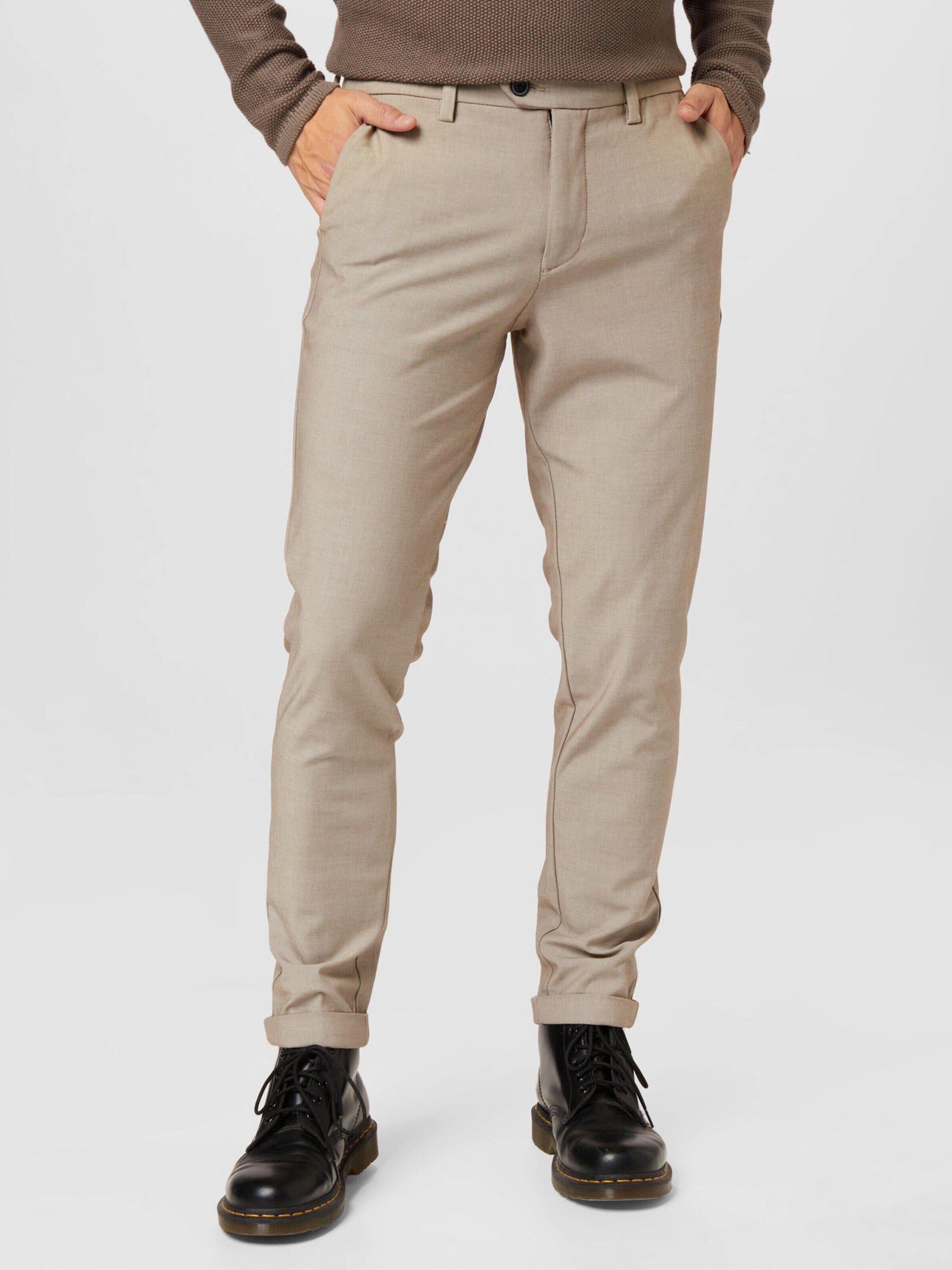 Jack & Jones Herren Chino Hose JPSTMARCO JJCONNOR - Slim Fit Beige Grau günstig online kaufen
