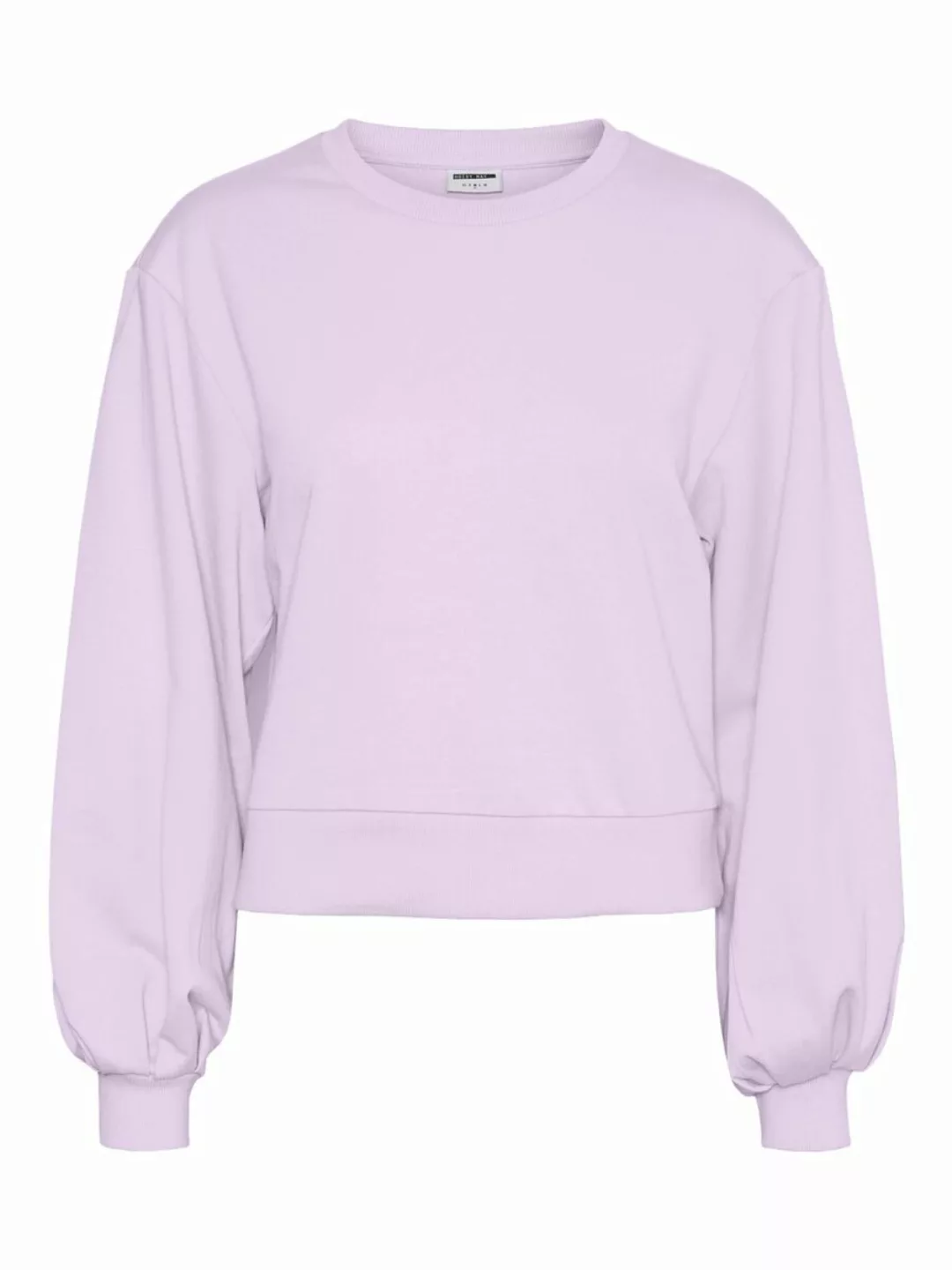 NOISY MAY Ballonärmel Sweatshirt Damen Violett günstig online kaufen
