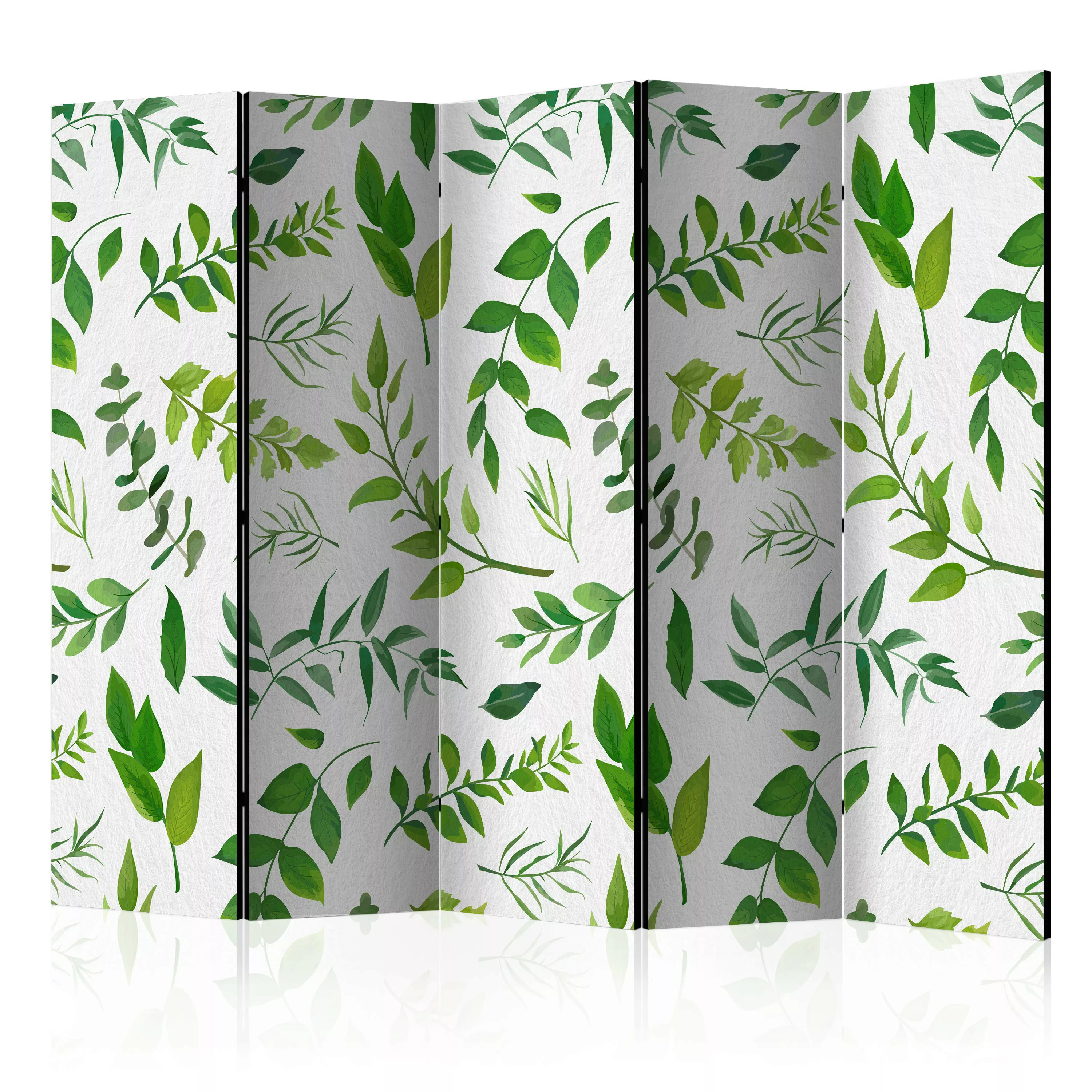 5-teiliges Paravent - Green Twigs Ii [room Dividers] günstig online kaufen