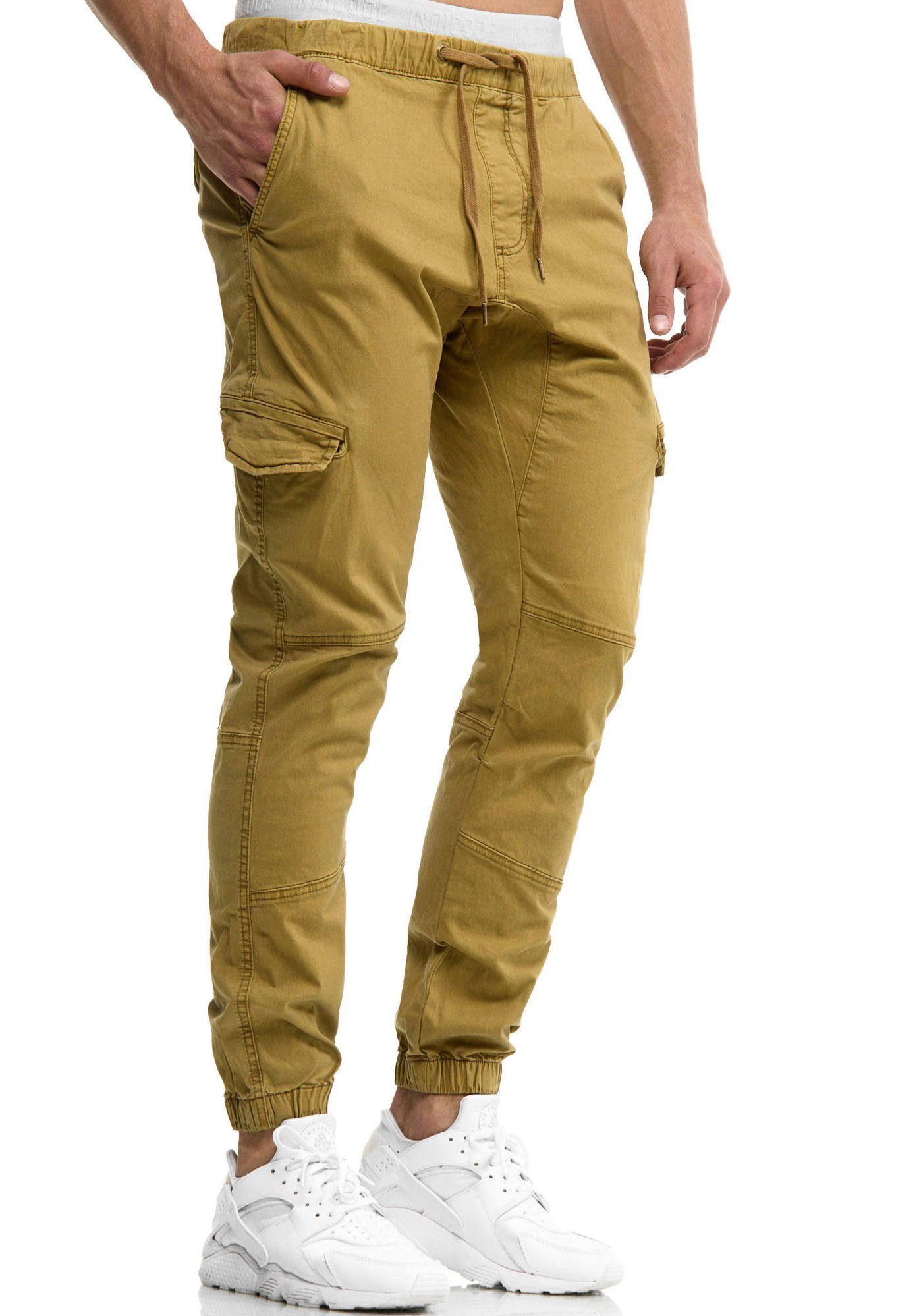 Indicode Cargohose "INLevi", mit seitlichen Cargotaschen und elastischen Bü günstig online kaufen
