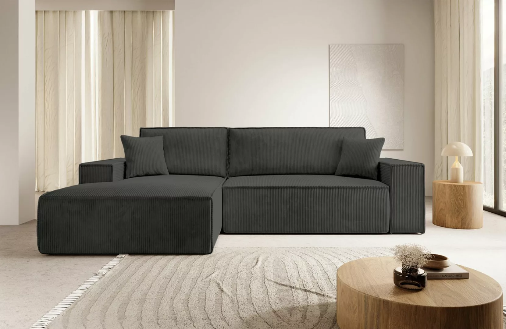 DB-Möbel Ecksofa "FARIO" Schlafsofa, mit Schlaffunktion und Bettkasten. günstig online kaufen